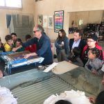 Taller de Serigrafía para niños por el artista Pepe Jiménez en La Ermita de la Colonia.