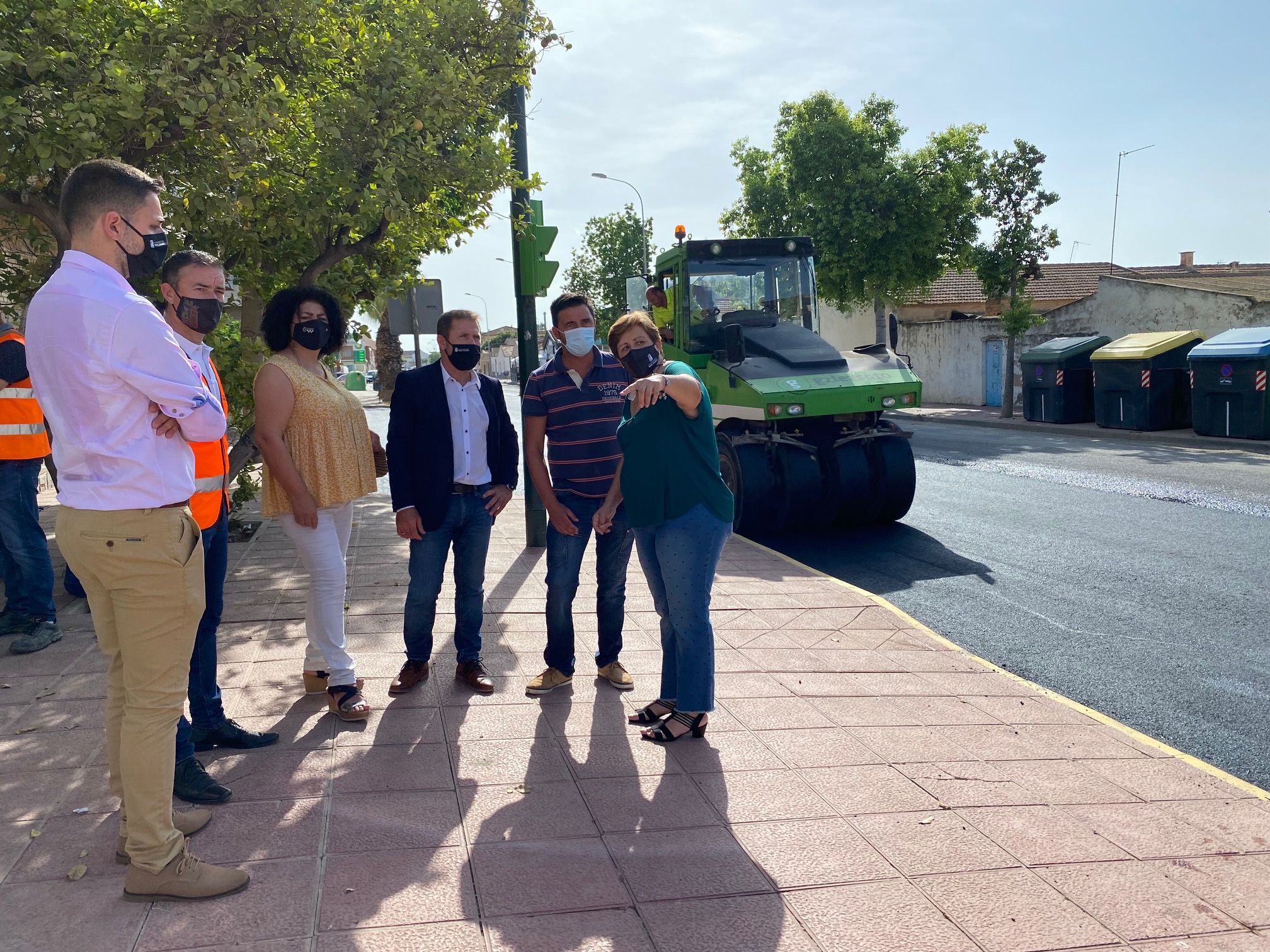 Las obras de la avenida de Murcia en Balsicas finalizarán en los próximos días.