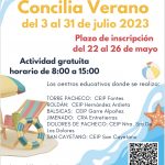 ABIERTO EL PLAZO PARA SOLICITAR ESCUELAS DE VERANO.