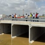 Finalizaban las obras del puente en la calle San Cayetano junto a Gregal la pasada semana.