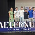 Concejal Juventud y Educación, Sunci Pedreño junto con miembros de la Asociación AETERNUM