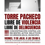 CONCENTRACIÓN: TORRE PACHECO LIBRE DE VIOLENCIA, LIBRE DE DELINCUENCIA.
